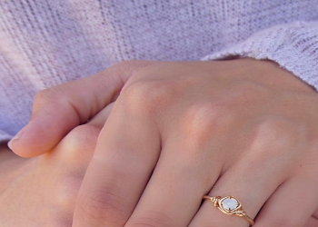 Dainty Opal Ring