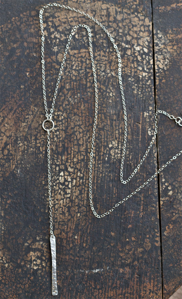 Long Lariat Bar Necklace