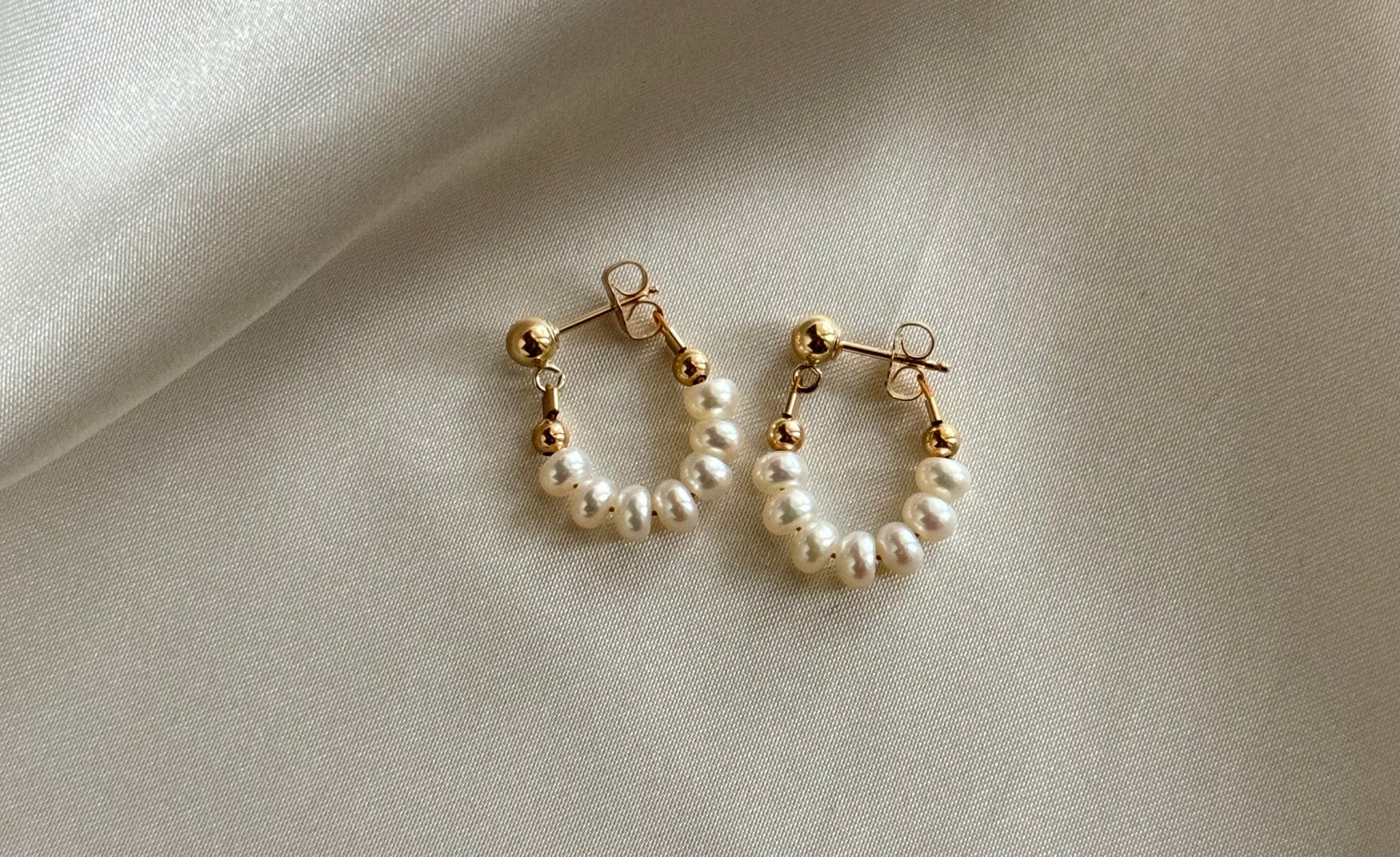 Freshwater Pearl Front Back Earrings