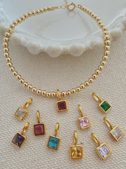Birthstone Bracelet - Gold