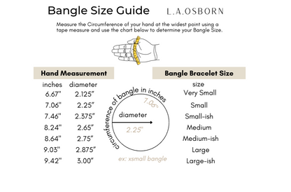 L.A.Osborn Bangle Size Guide Explained