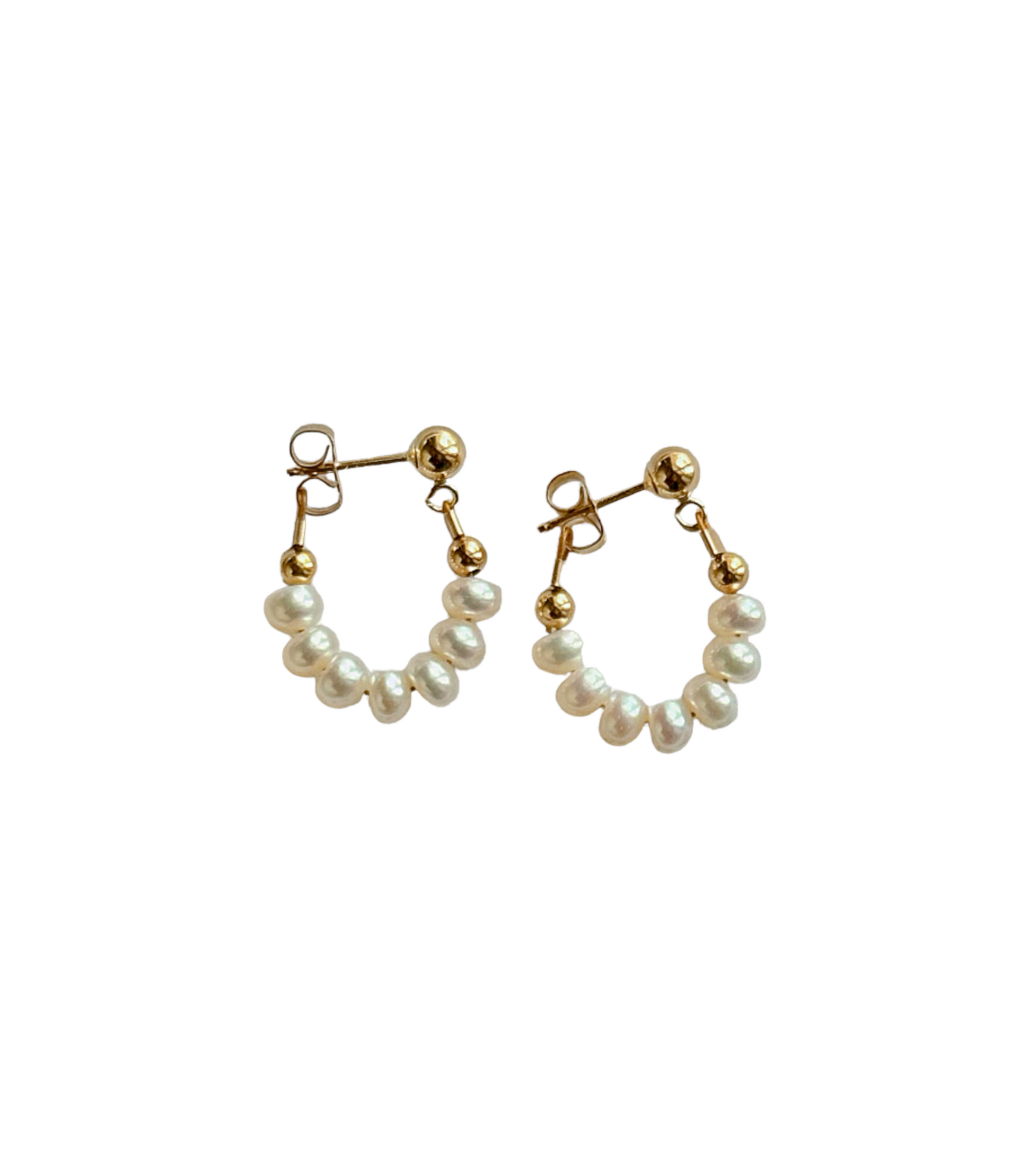 Freshwater Pearl Front Back Earrings