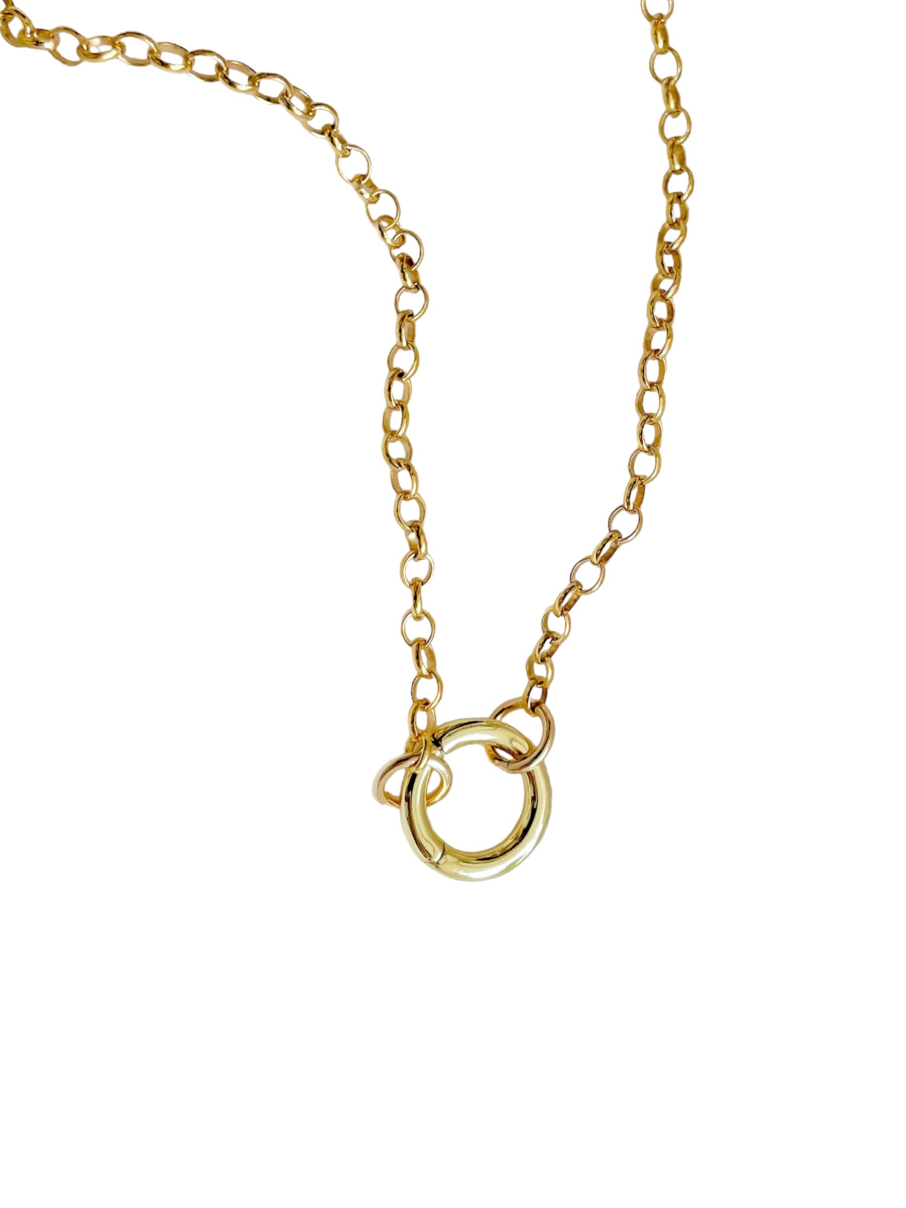 Rolo Chain Charm Necklace 20