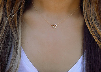 Tiny Gold Heart Necklace - laosborn