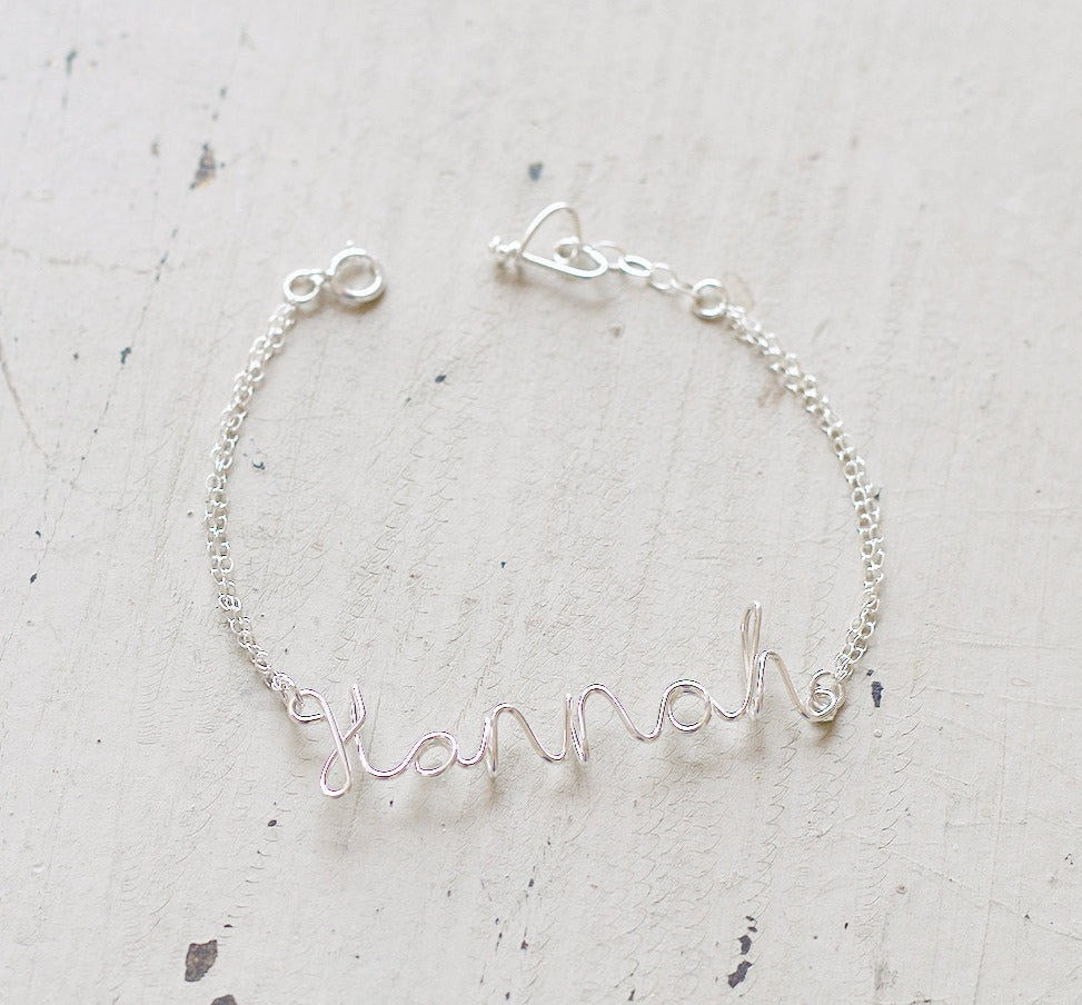 Personalized Wire Name Bracelet