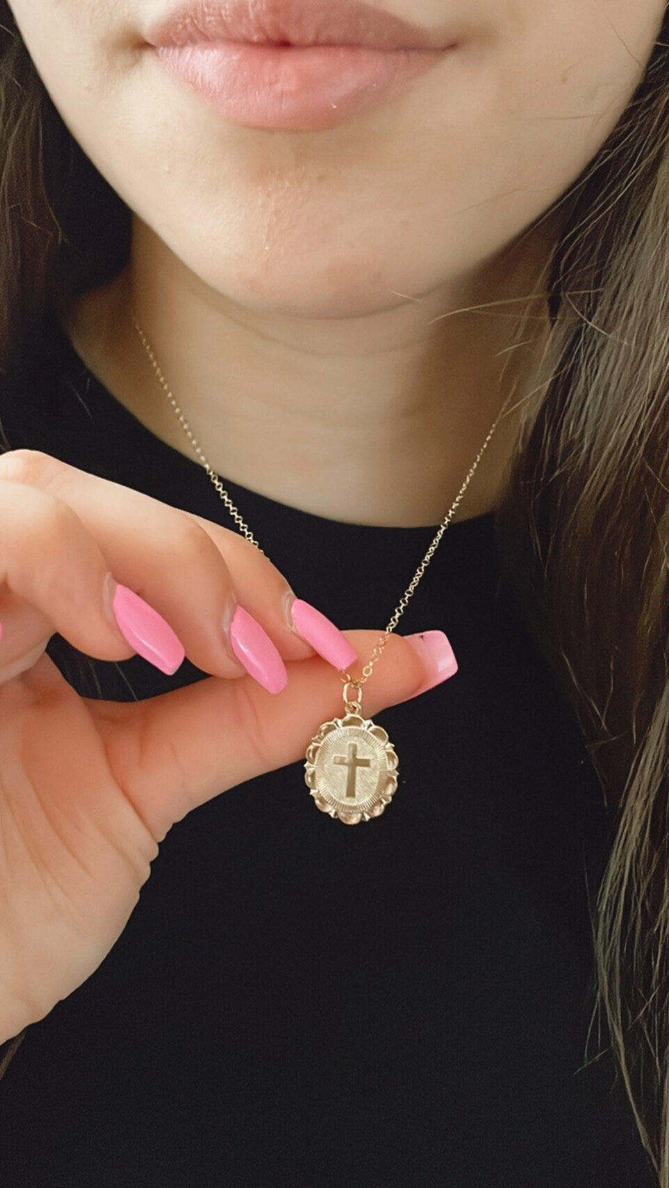 Cross Medallion Necklace