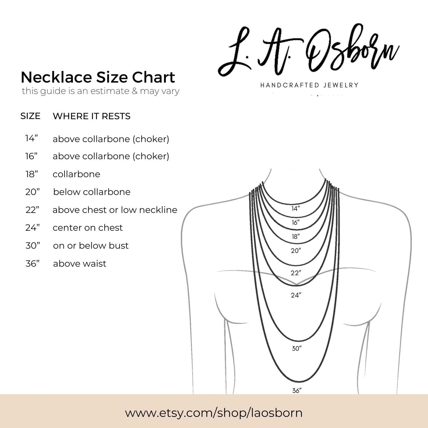 laosbornnecklacesizechart